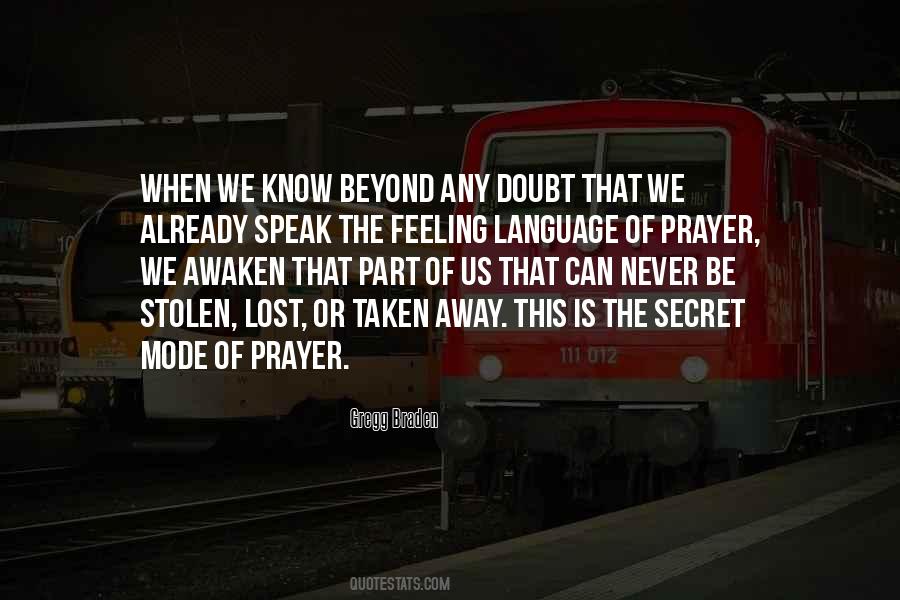 Secret Prayer Quotes #483702