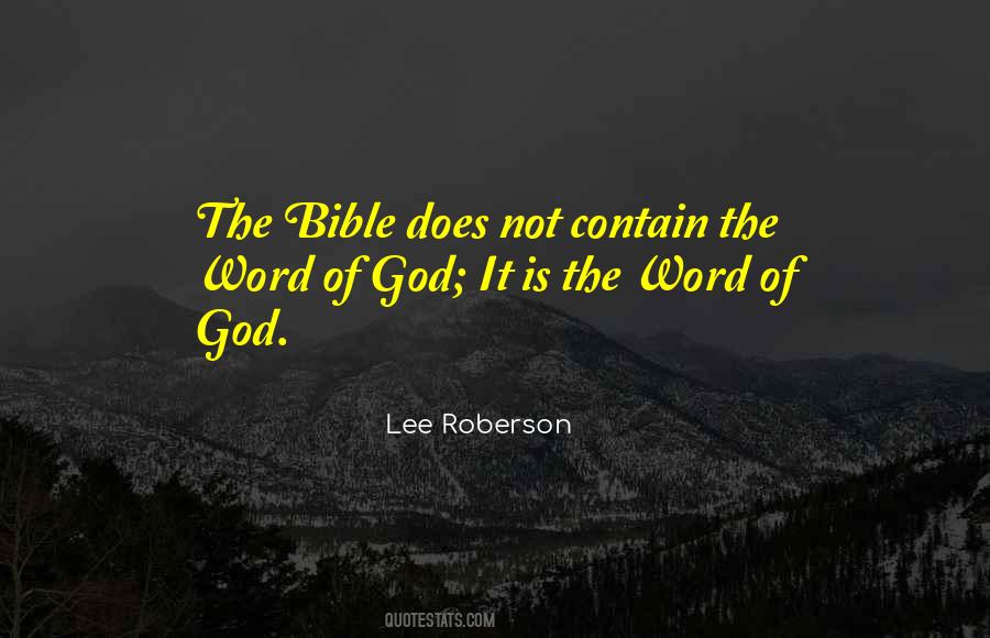 God Word Quotes #101953