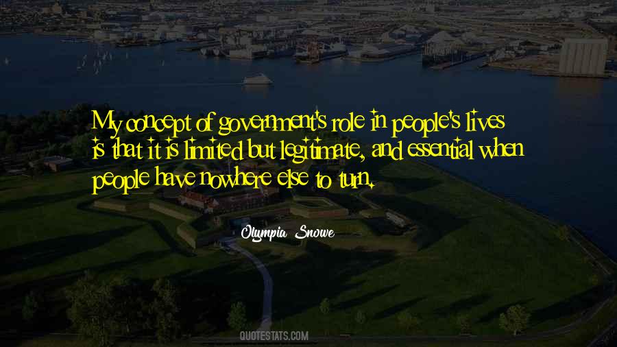 Government Role Quotes #475708