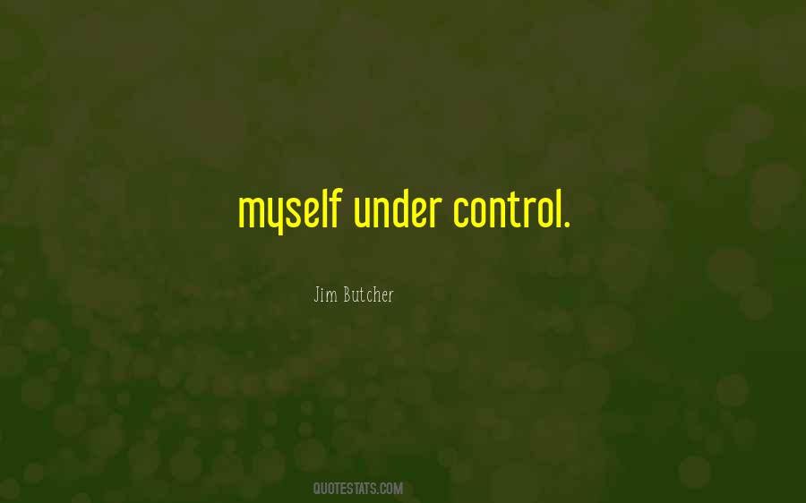 Under Control Quotes #1122396