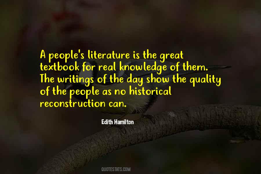 Quotes About Historical Literature #882883