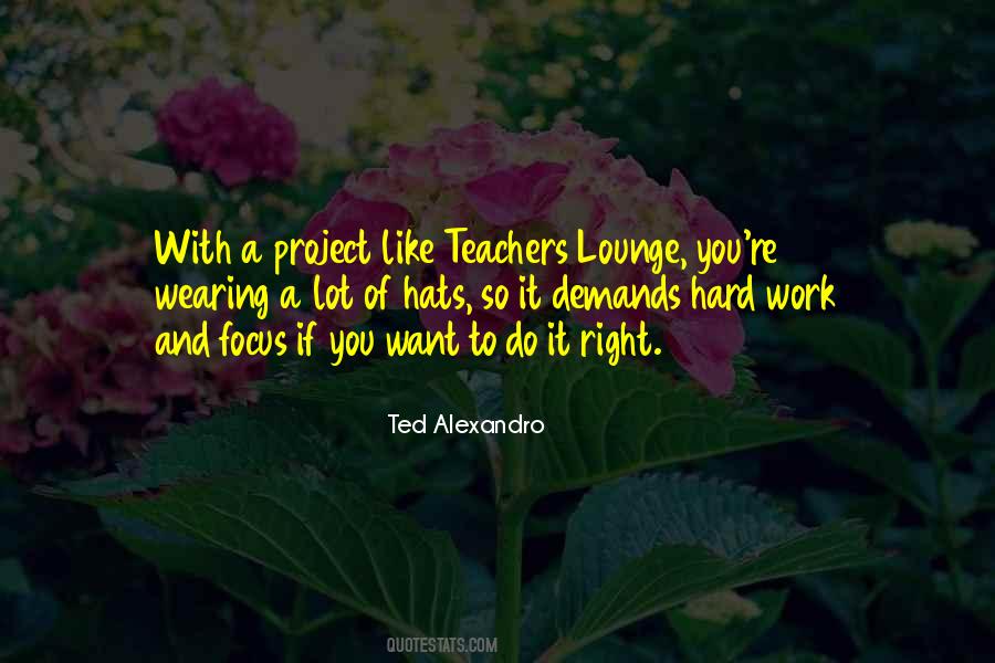 Focus And Work Hard Quotes #546409