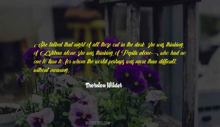 Difficult Night Quotes #934422