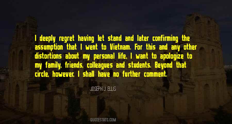 Deeply Regret Quotes #1324685