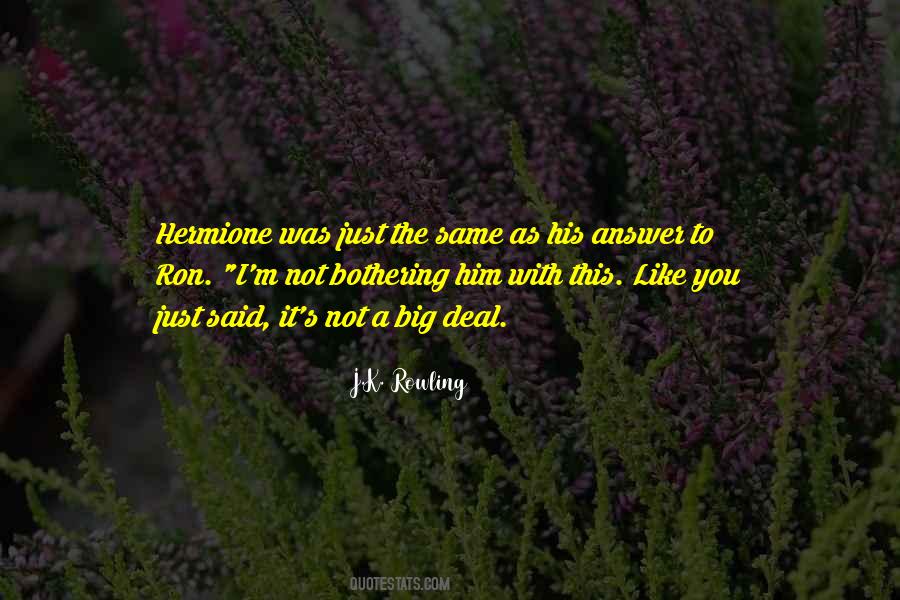 Ron Hermione Quotes #1052990
