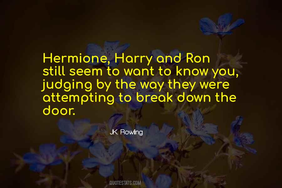 Ron Hermione Quotes #1397000