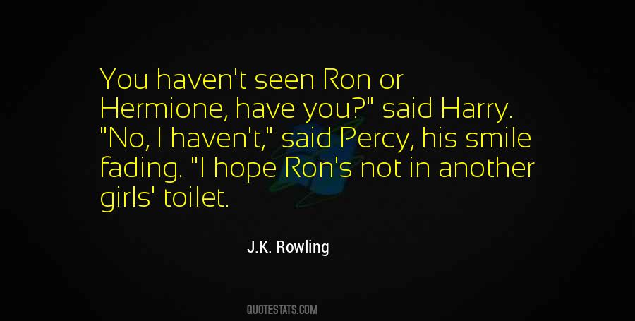 Ron Hermione Quotes #1595672