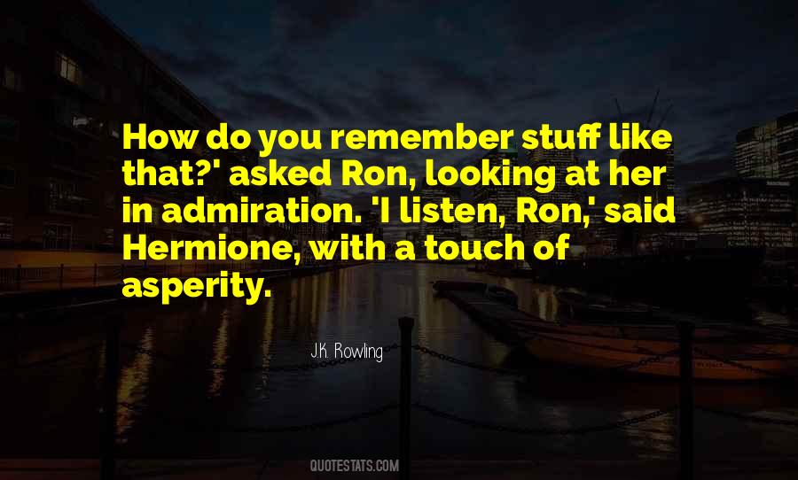 Ron Hermione Quotes #1632152