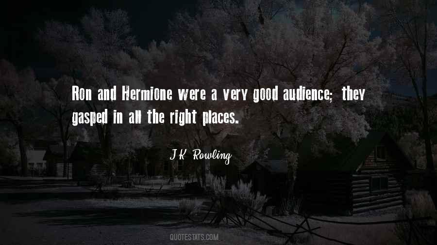 Ron Hermione Quotes #1754489
