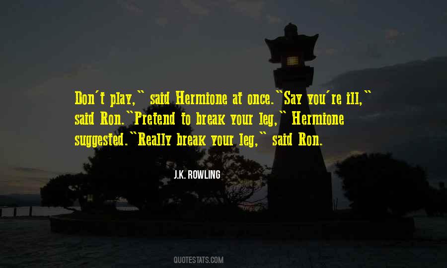 Ron Hermione Quotes #1825662