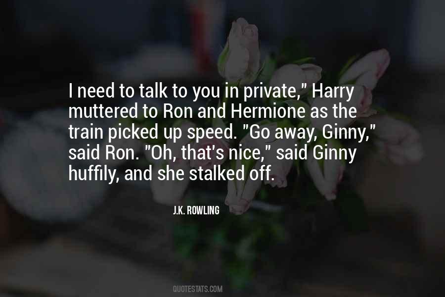 Ron Hermione Quotes #888025