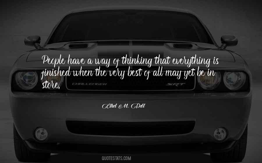 Best Way Of Thinking Quotes #216225