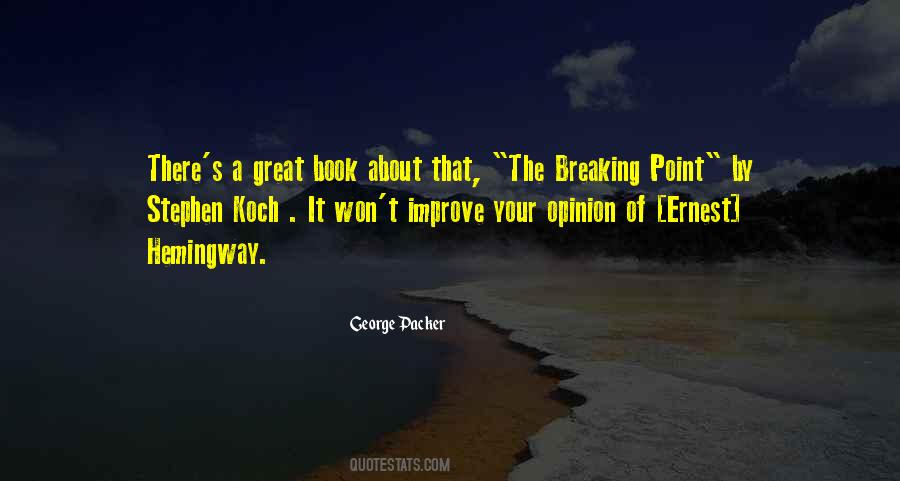 At The Breaking Point Quotes #1158021