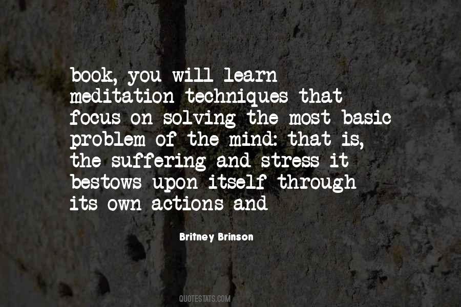 Meditation Stress Quotes #499962