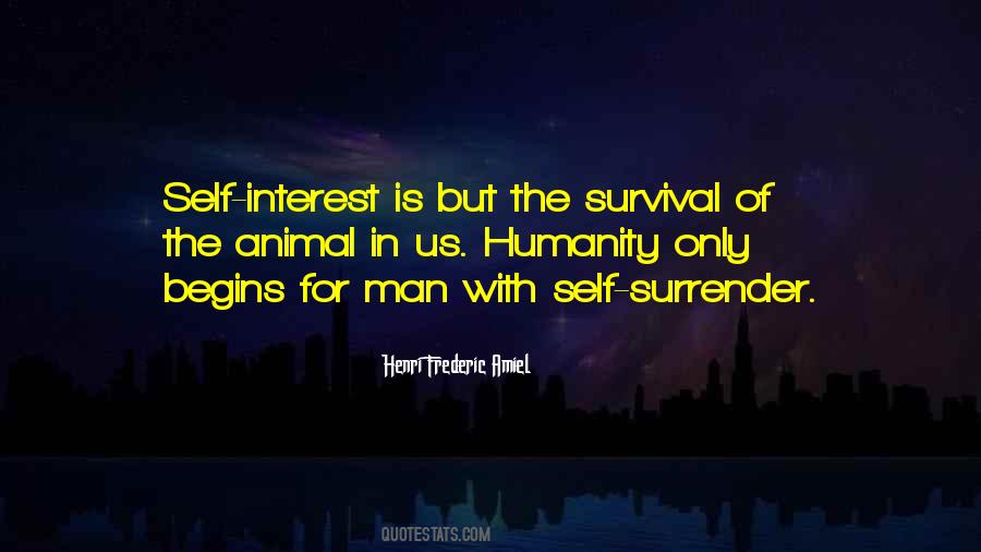 Self Survival Quotes #1732091