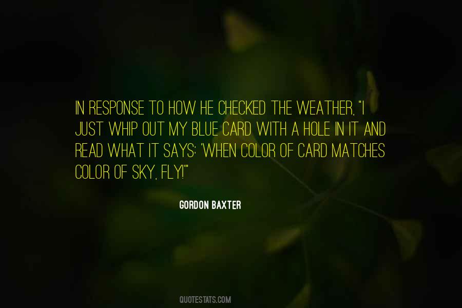 Color Of The Sky Quotes #325956