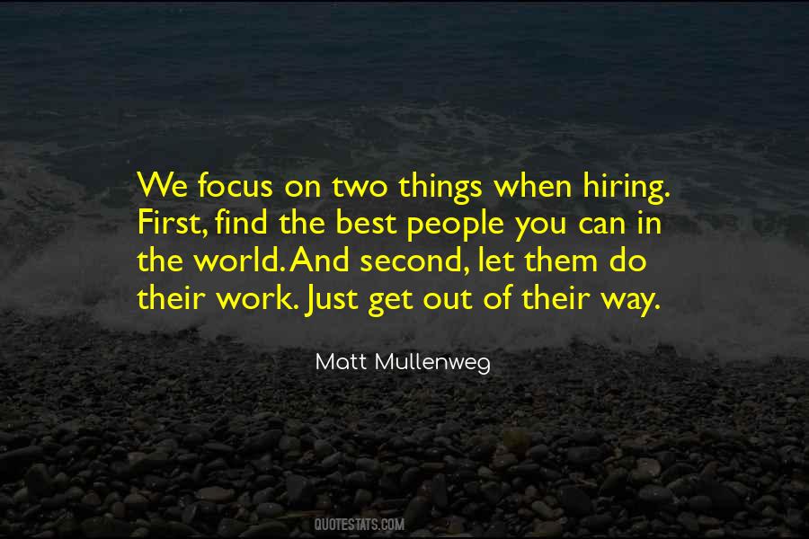 Quotes About Hiring People #738311