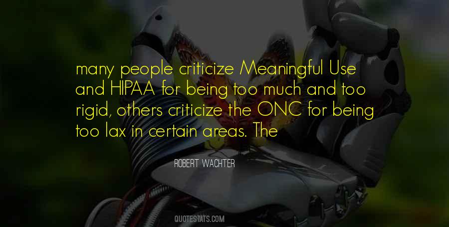 Criticize Others Quotes #136350