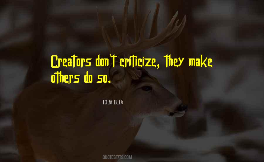 Criticize Others Quotes #1550888