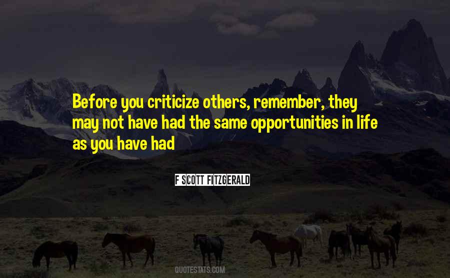 Criticize Others Quotes #1725016