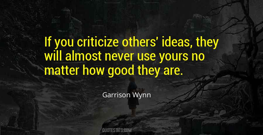 Criticize Others Quotes #198470
