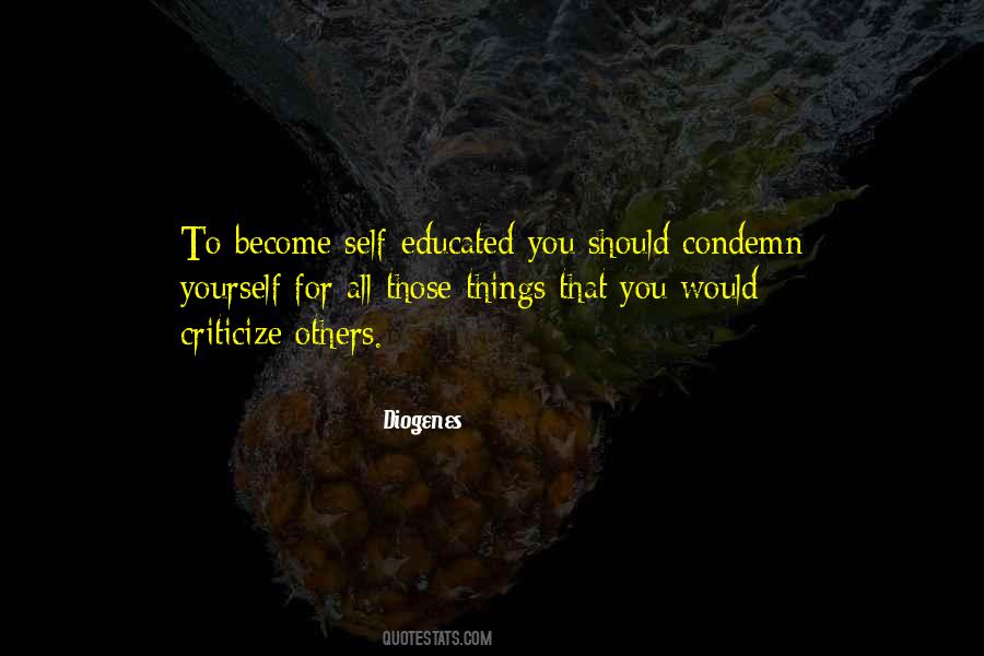 Criticize Others Quotes #267488
