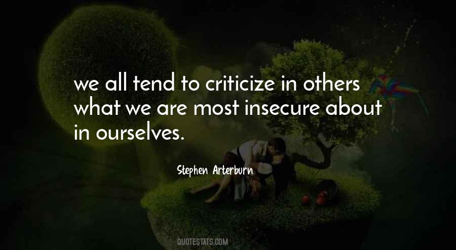 Criticize Others Quotes #854677