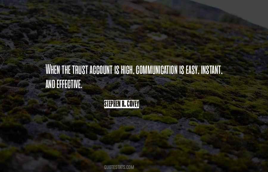 Trust Communication Quotes #1864292