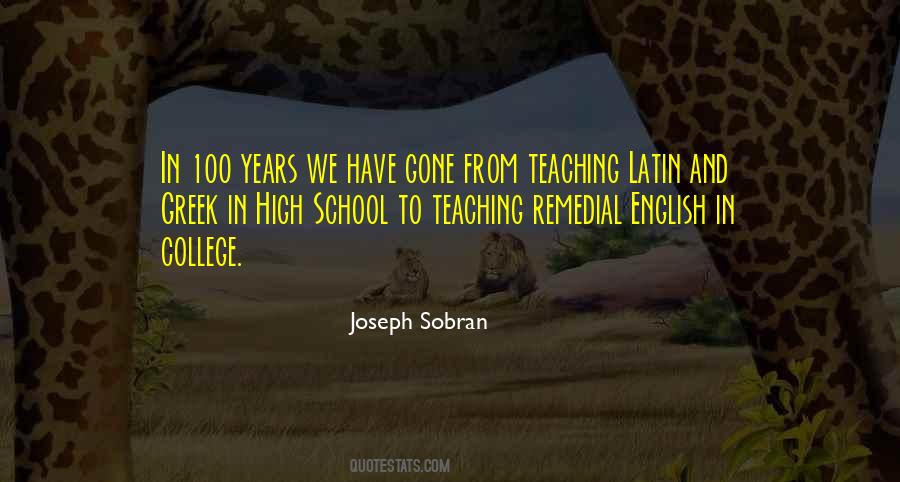 High School English Quotes #1310599