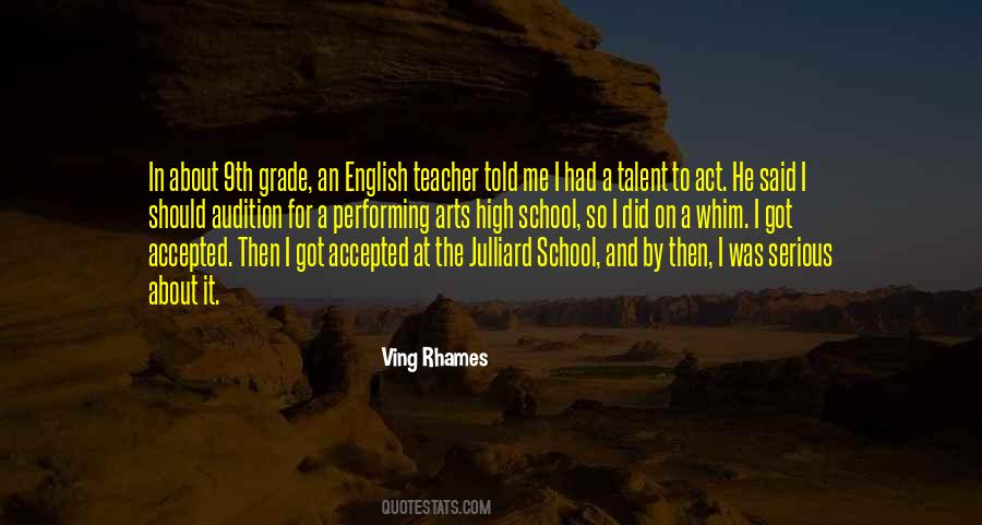 High School English Quotes #611443