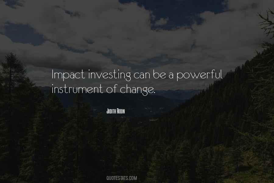 Impact Of Change Quotes #144055