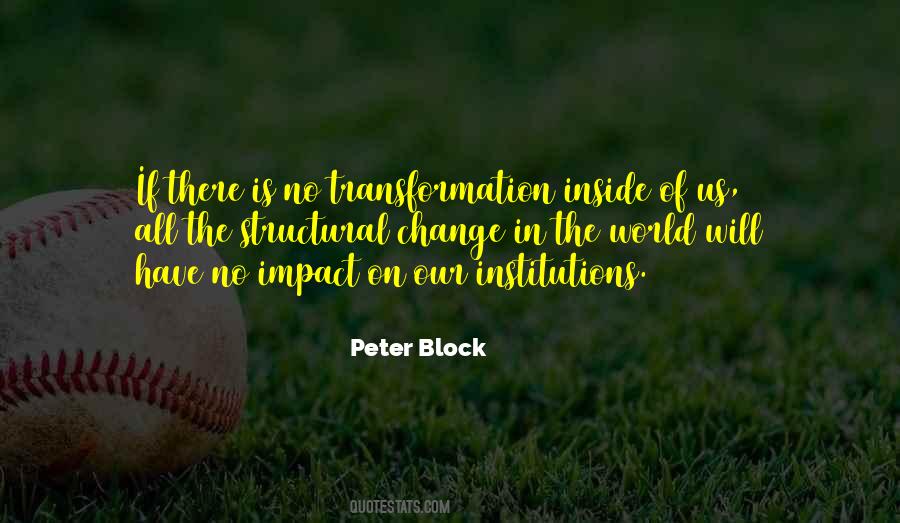 Impact Of Change Quotes #361634