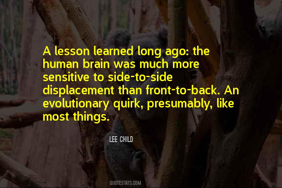 A Lesson Learned Quotes #1526067