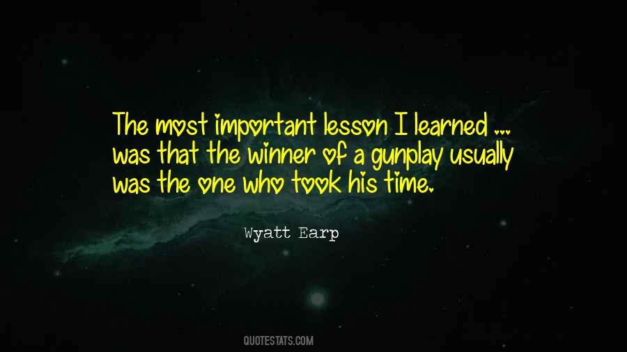 A Lesson Learned Quotes #1548697