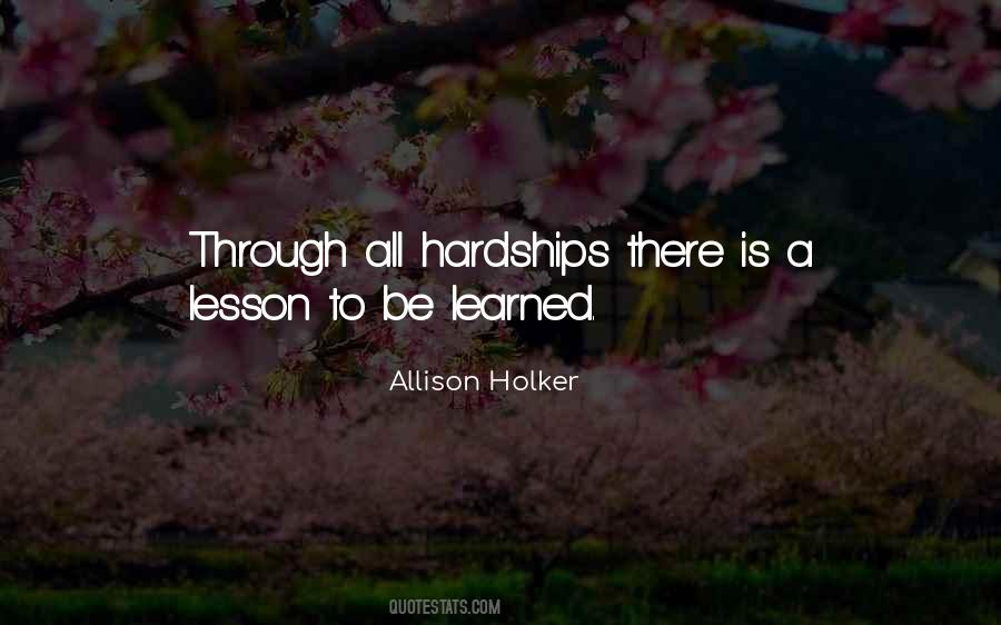 A Lesson Learned Quotes #1791636