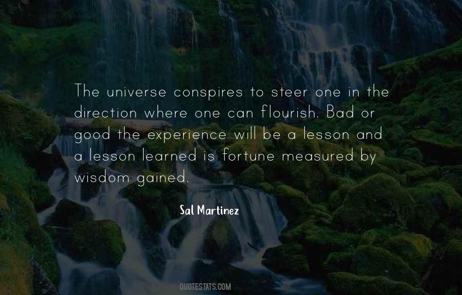 A Lesson Learned Quotes #1871624