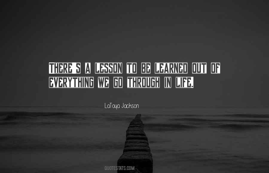 A Lesson Learned Quotes #997012