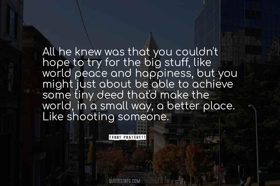 All About Peace Quotes #1826171