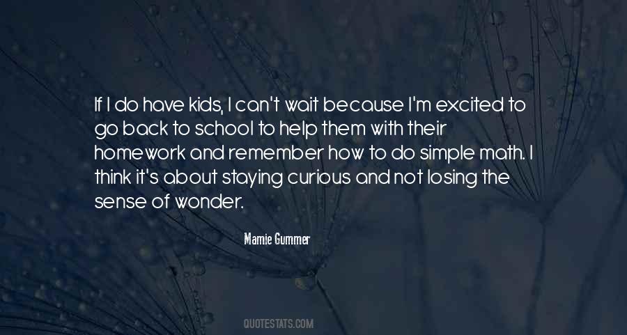 Excited To Go To School Quotes #1078883