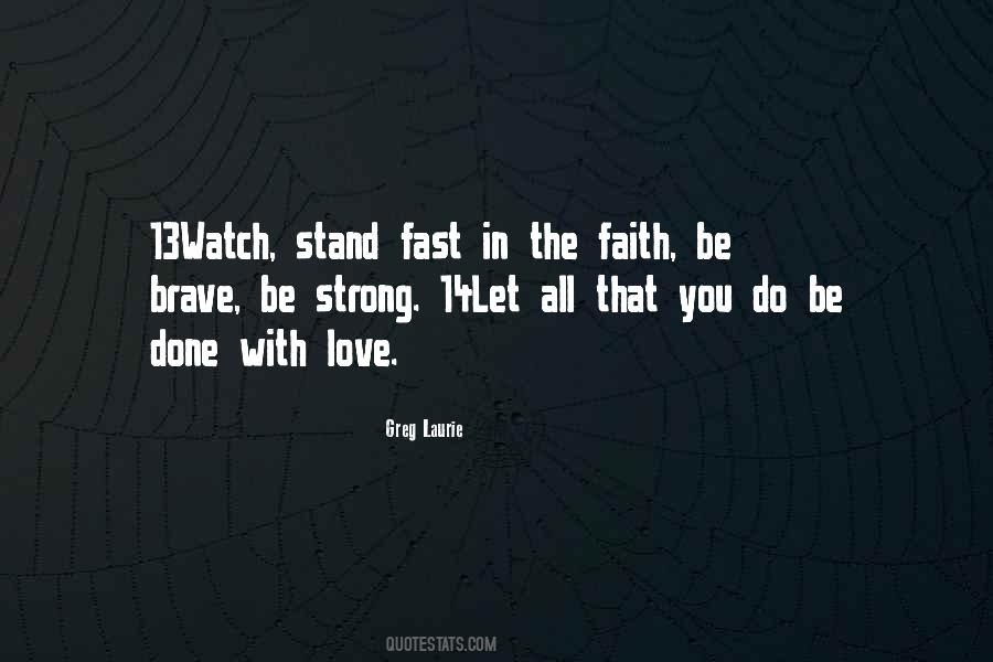 Strong In Faith Quotes #1006729