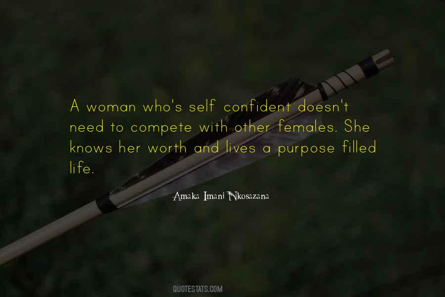 Self Worth Woman Quotes #1872175