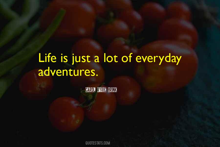 Everyday Is An Adventure Quotes #1440355