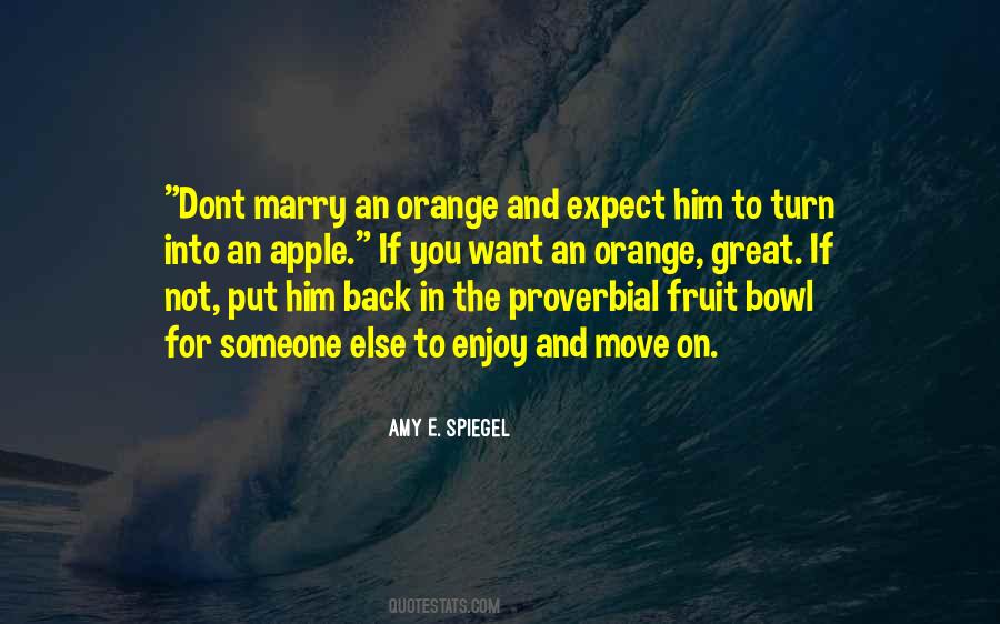 Quotes About An Orange #1314066