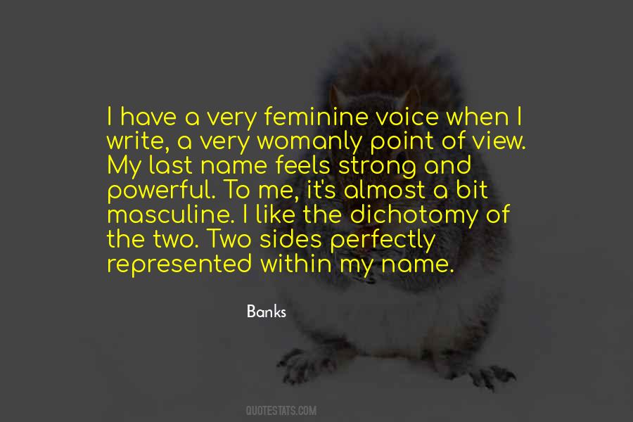 Feminine Masculine Quotes #1398554