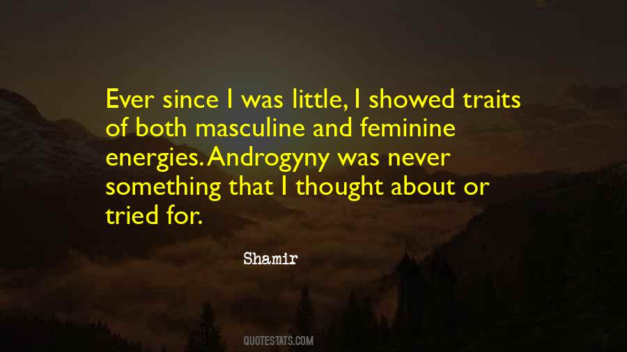 Feminine Masculine Quotes #765696
