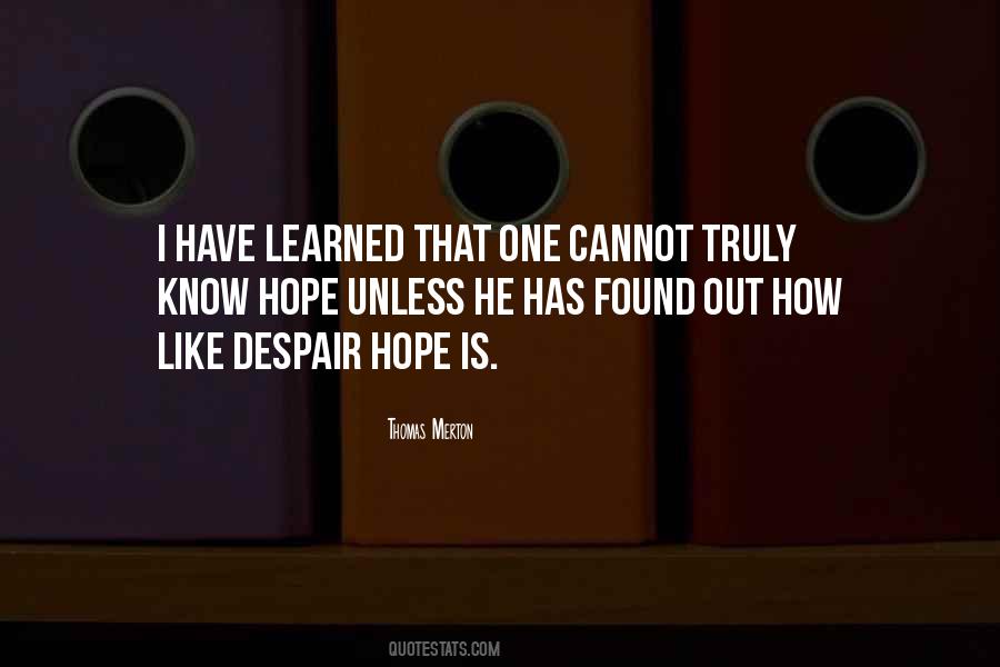 Thomas Merton Hope Quotes #494792