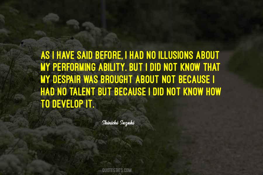 About Talent Quotes #136250