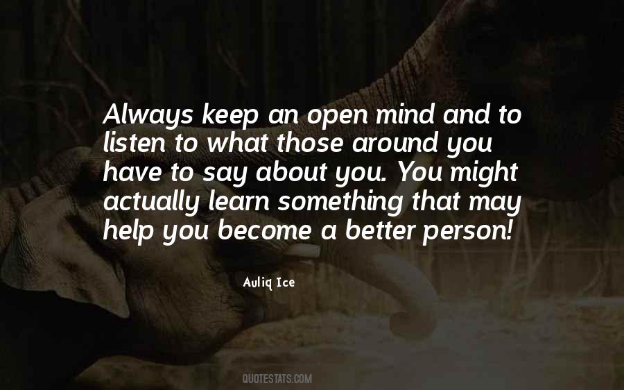 To Become A Better Person Quotes #1830337