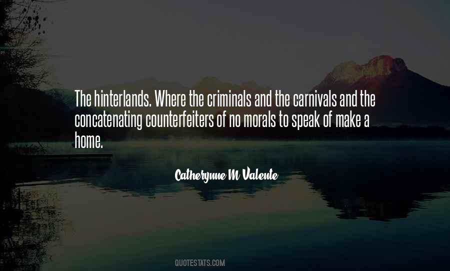 Quotes About Hinterlands #1207277