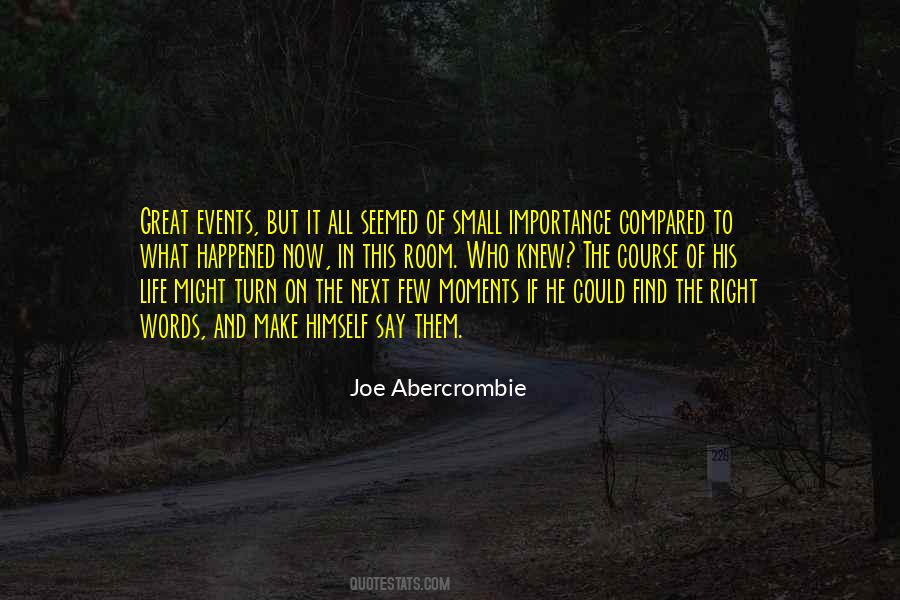Quotes About The Importance Of Small Things #213324